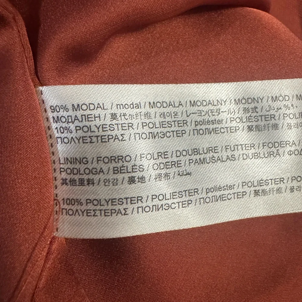 Mango Terracotta Open Front kimono style Jacket cardigan - Picture 4 of 6